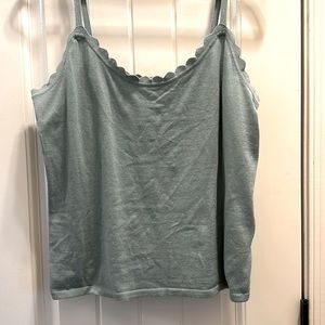 J. Crew scalloped knit cami